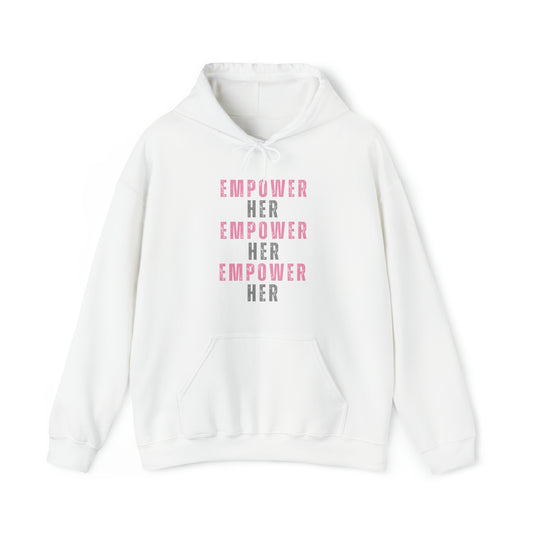 Empower Her Unisex Style Heavy Blend™ Hooded Sweatshirt - Empowerment, Inspirational, Faith-Based Women's Hoodies Printify