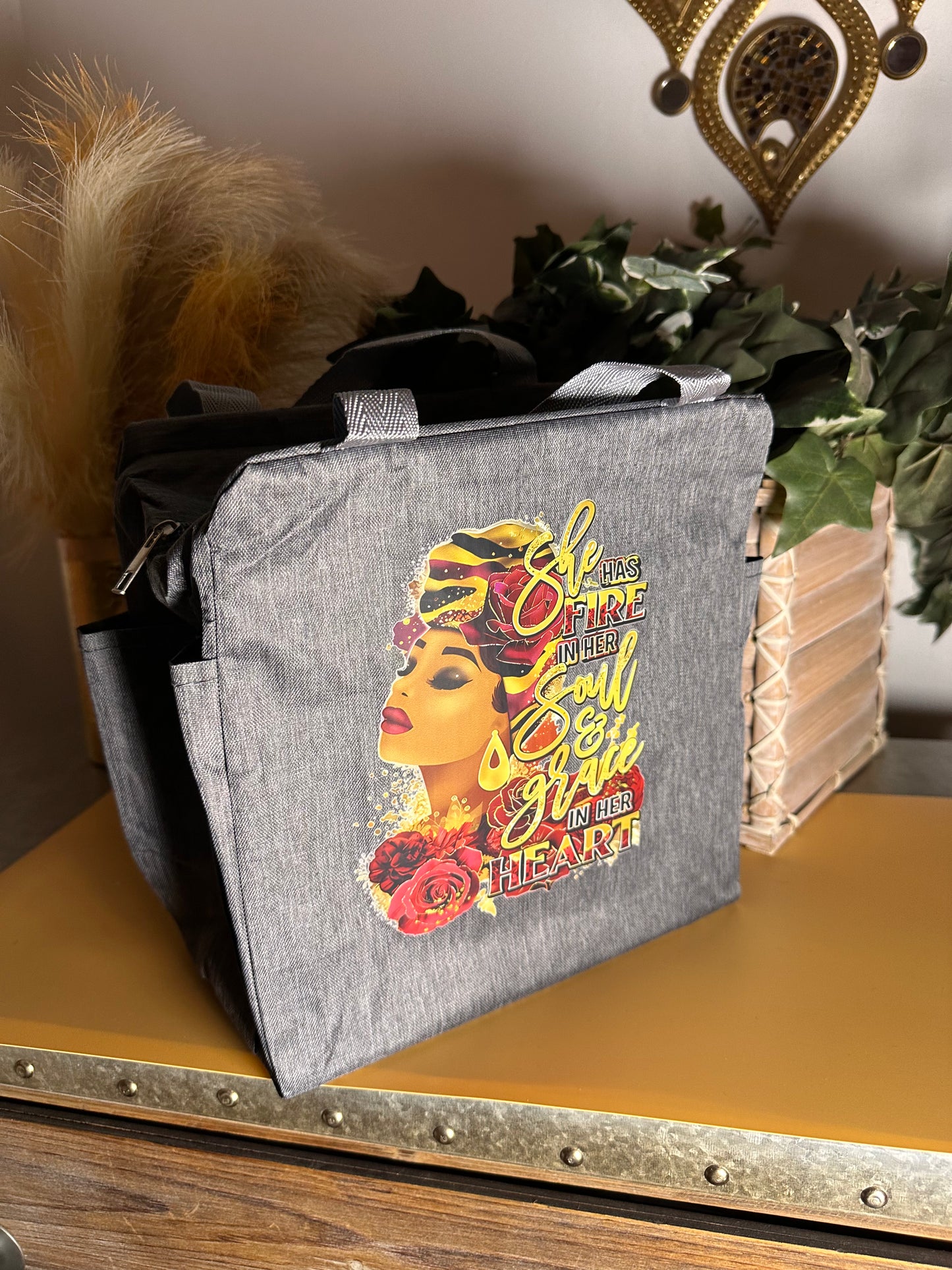 Fire In Her Soul Shoulder Bag with Zipper T Styles Online