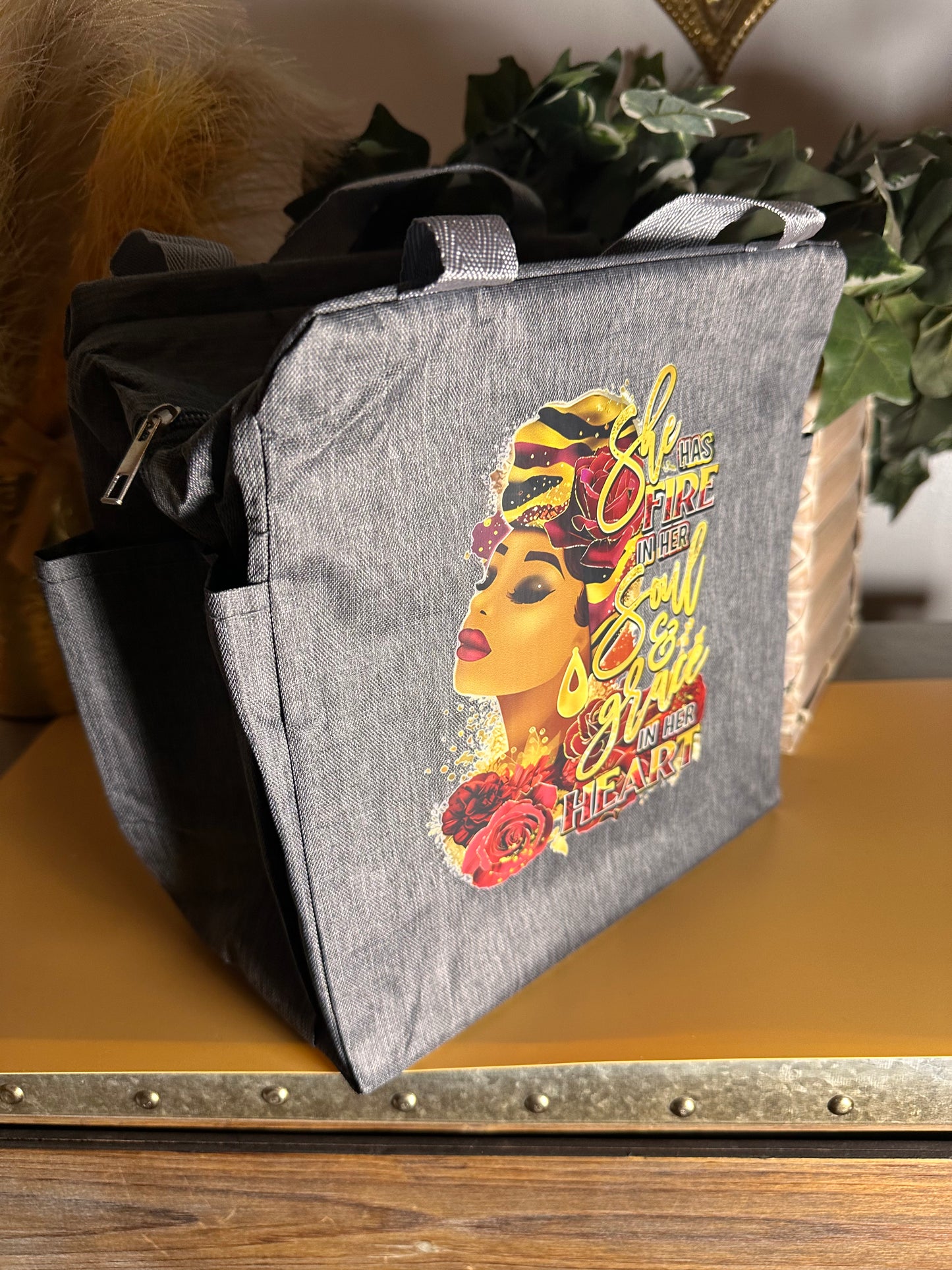 Fire In Her Soul Shoulder Bag with Zipper T Styles Online