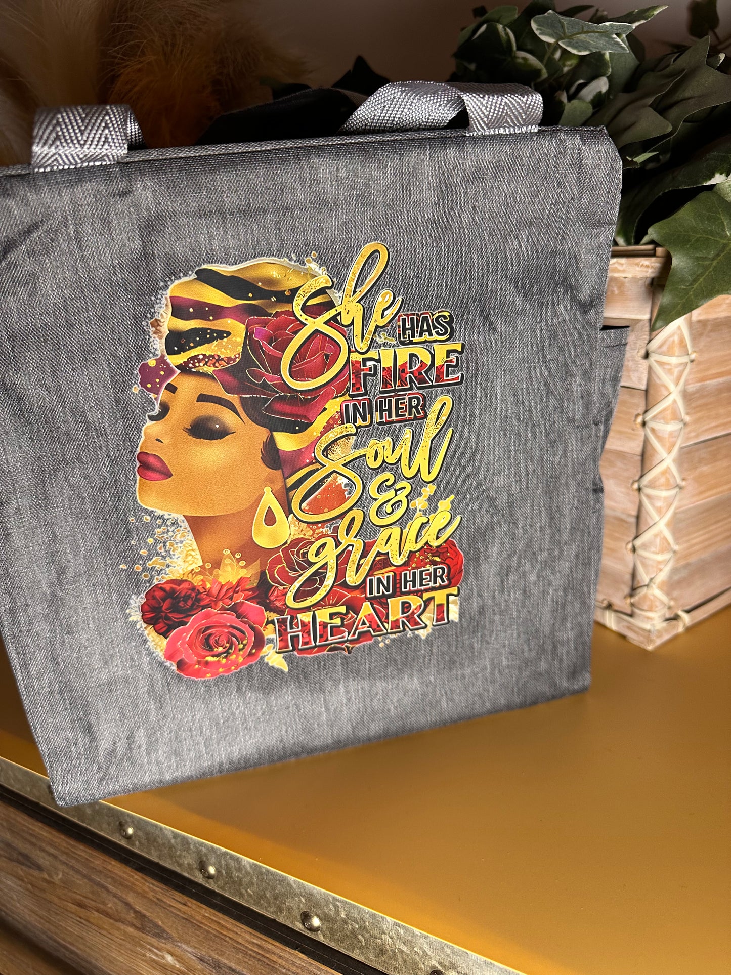 Fire In Her Soul Shoulder Bag with Zipper T Styles Online
