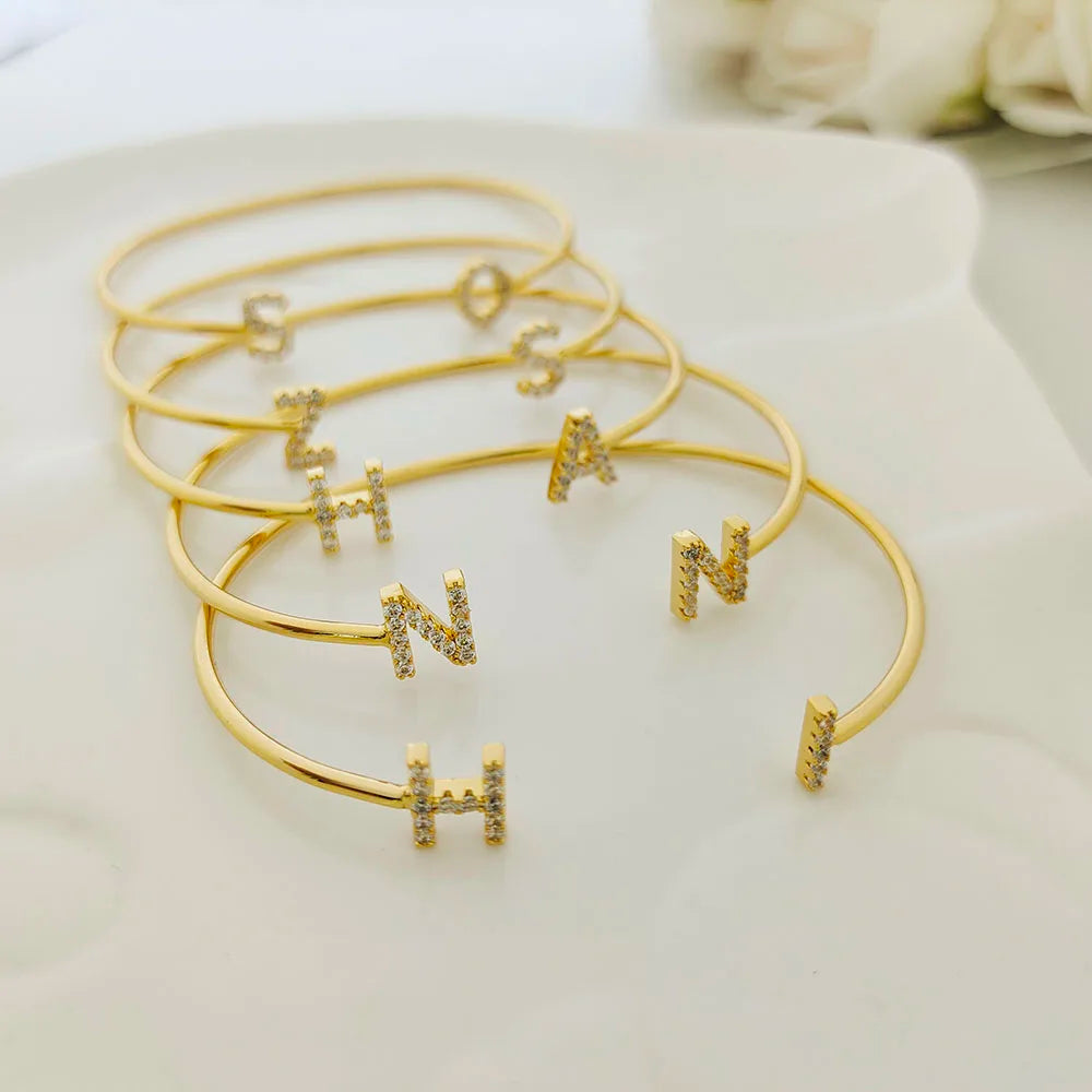 DODOAI Custom Zircon Name Bracelet T Styles Online