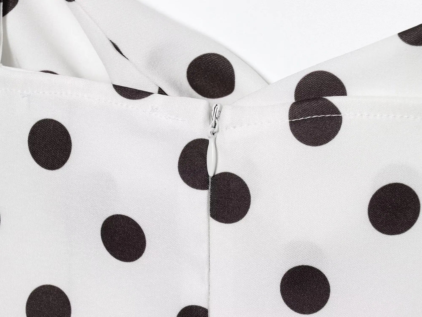 European and American style 2025 summer new sexy hot girl low-cut slim polka dot suspender dress T Styles Online