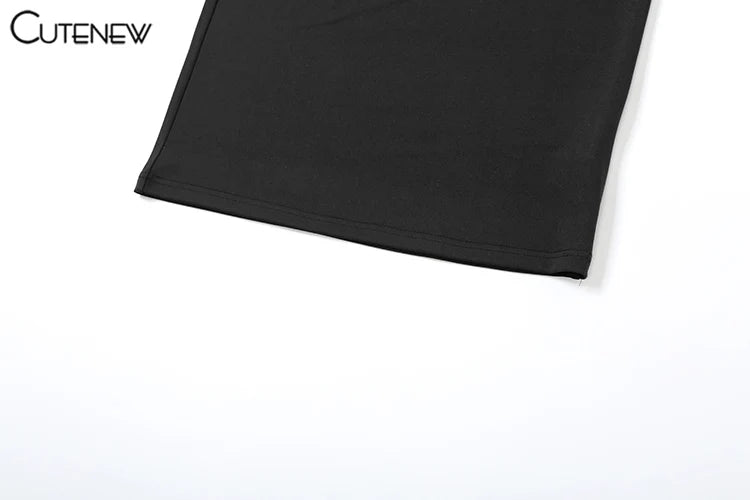 Cutenew Mesh Ruched Women Maxi Dress Sexy See Through Off Shoulder Long Sleeve Sheath Vestidos Female Midnight Party Solid Robe T Styles Online