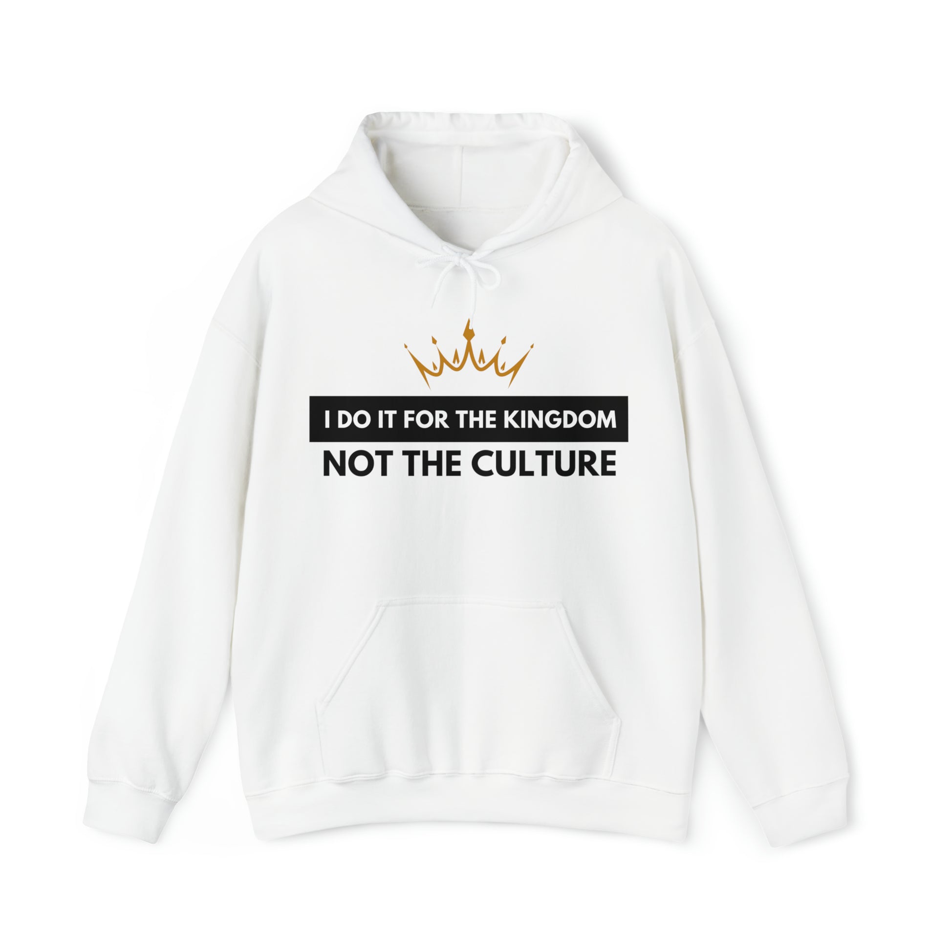 I Do It For the Kingdom, Not the Culture - Unisex Style Heavy Blend™ - Empowerment, Inspirational, Faith-based Women's Hoodies Printify