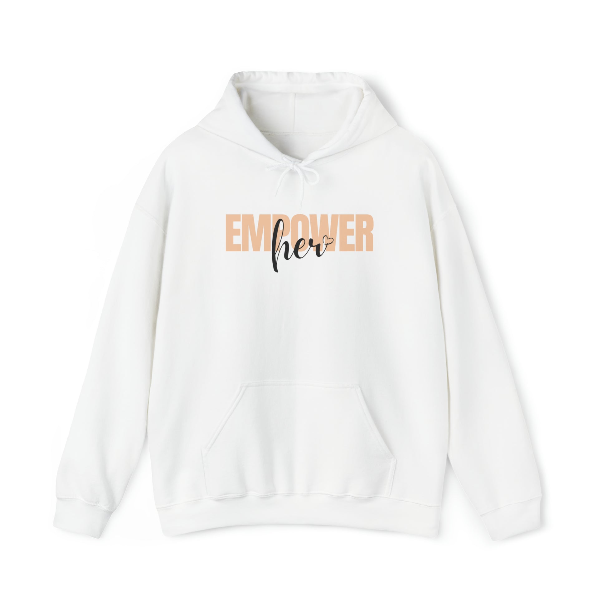 Empower Her Hooded Sweatshirt - Unisex Style Heavy Blend™ Hooded Sweatshirt - Empowerment, Inspirational, Faith-Based Women's Hoodies Printify