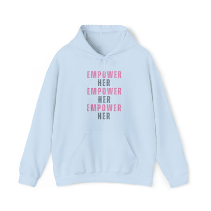 Empower Her Unisex Style Heavy Blend™ Hooded Sweatshirt - Empowerment, Inspirational, Faith-Based Women's Hoodies Printify