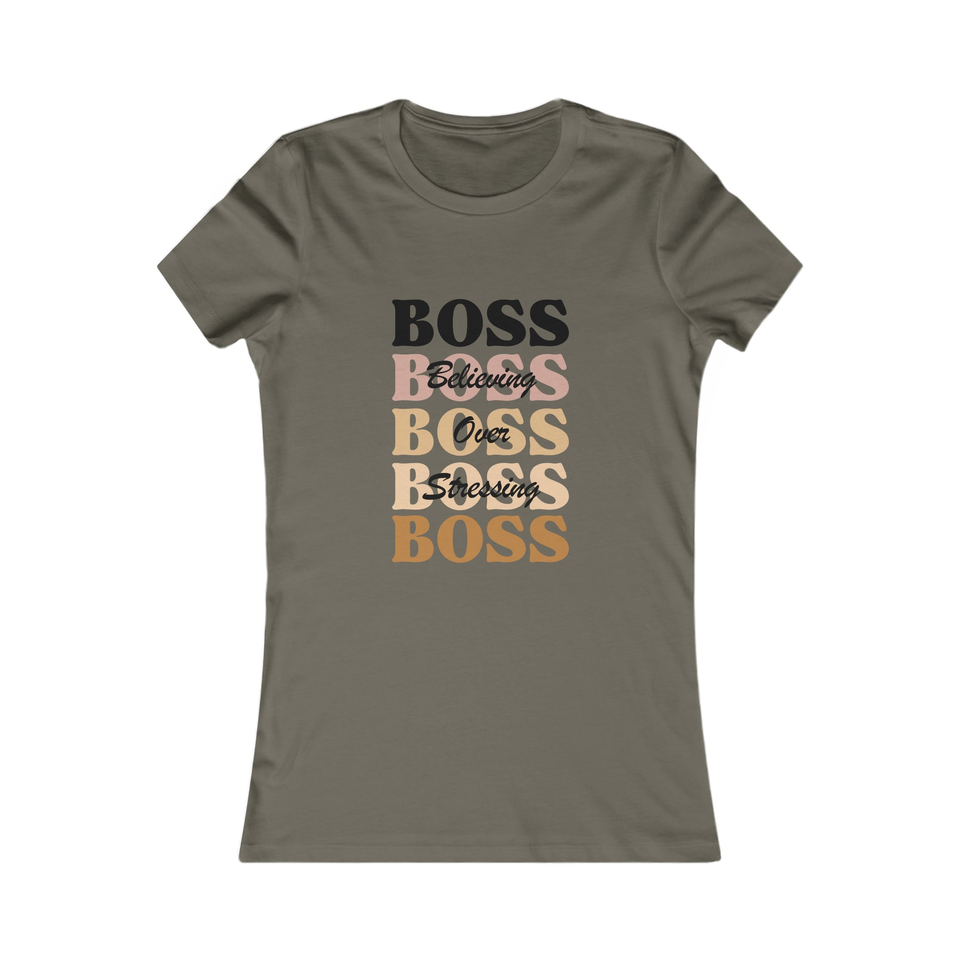 BOSS - Believing Over Stressing Soft Blend Women's Tee Printify