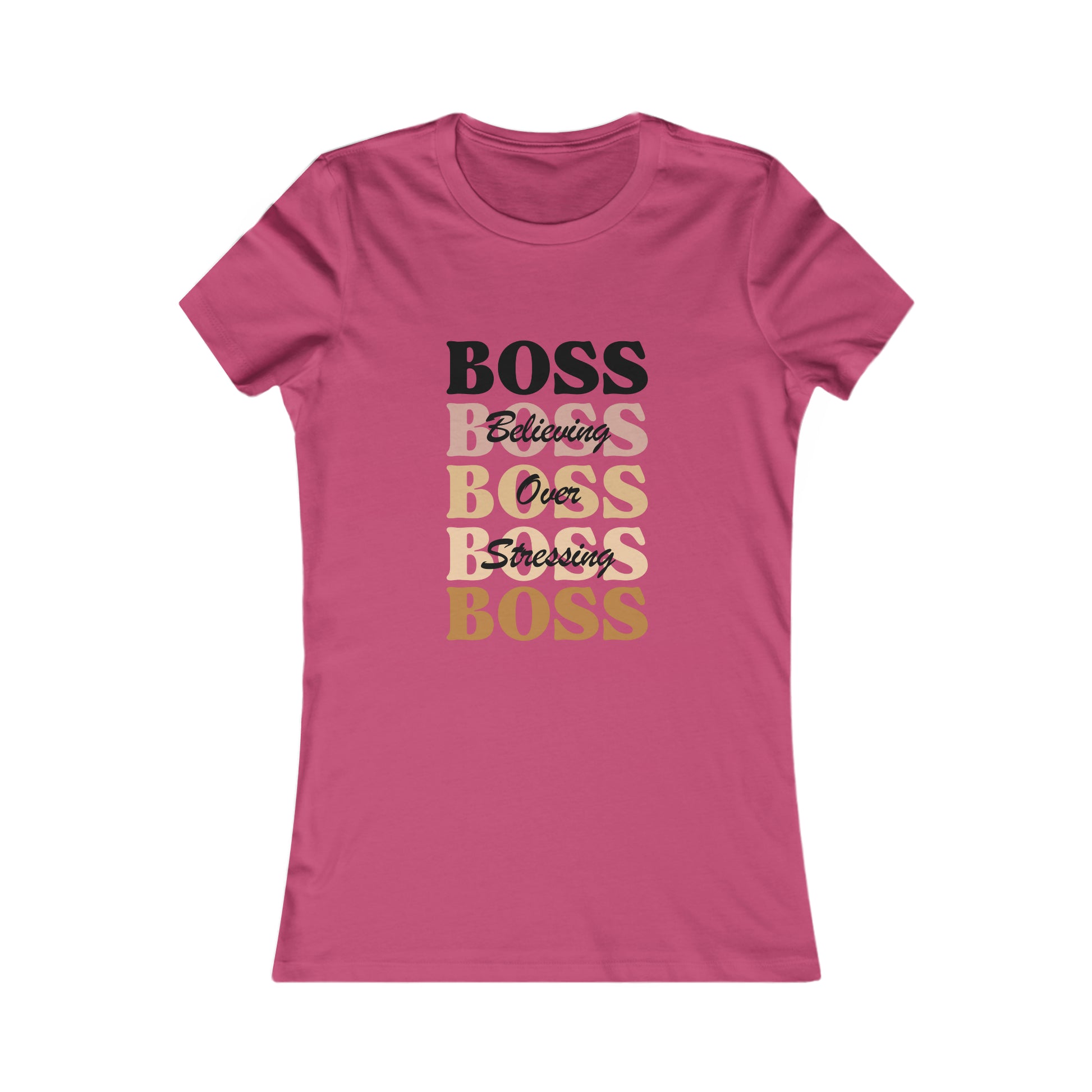 BOSS - Believing Over Stressing Soft Blend Women's Tee Printify