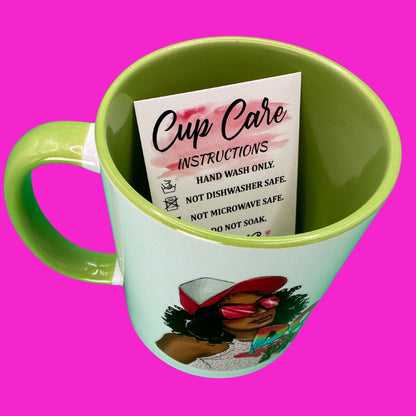 Dope Mom Two-Tone Ceramic Mug T Styles Online