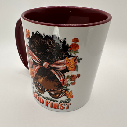 A Wise Woman Puts God First - Faith Mug T Styles Online