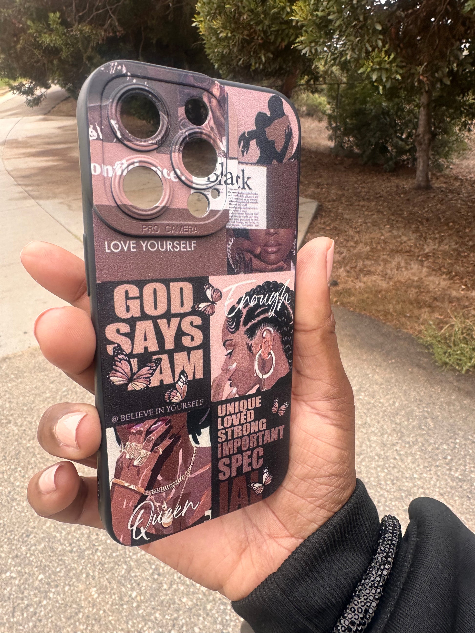 God Says I Am Enough Empowering Her Faith Phone Case T Styles Online