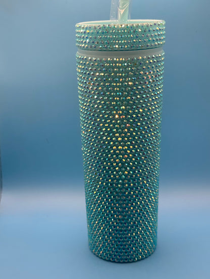 Bedazzled Rhinestone Tumblers with Lid and Straw T Styles Online