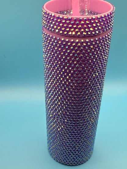 Bedazzled Rhinestone Tumblers with Lid and Straw T Styles Online