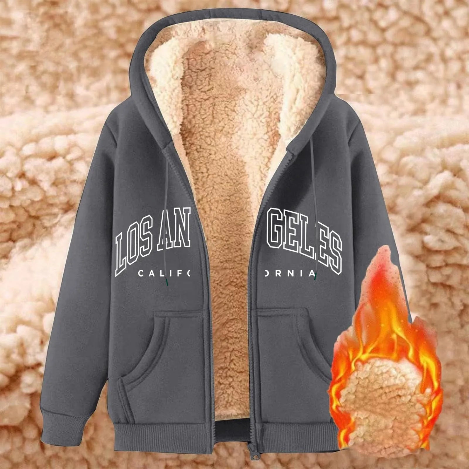 Women’s Thick Fleece Zip-Up Hoodie T Styles Online