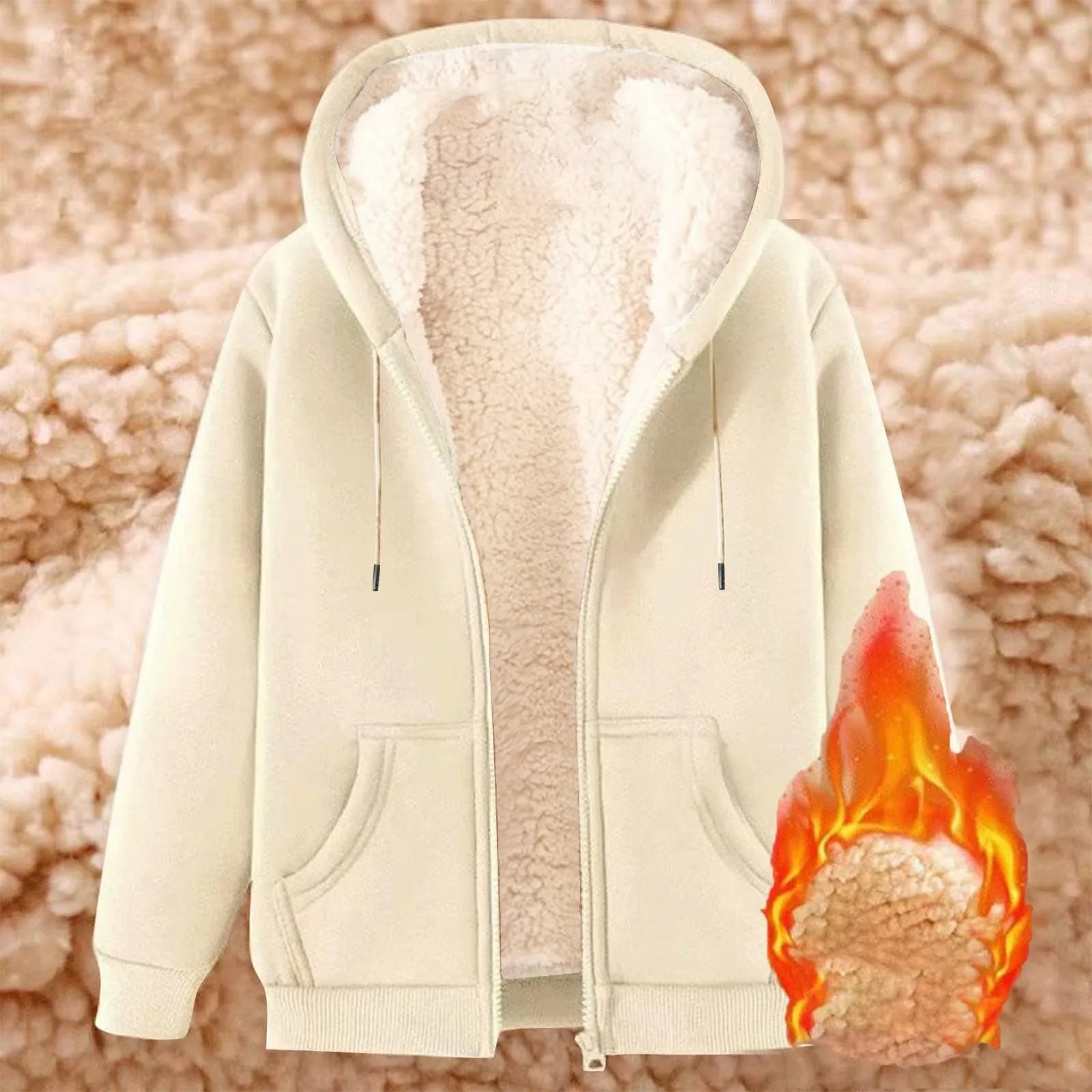 Women’s Thick Fleece Zip-Up Hoodie T Styles Online