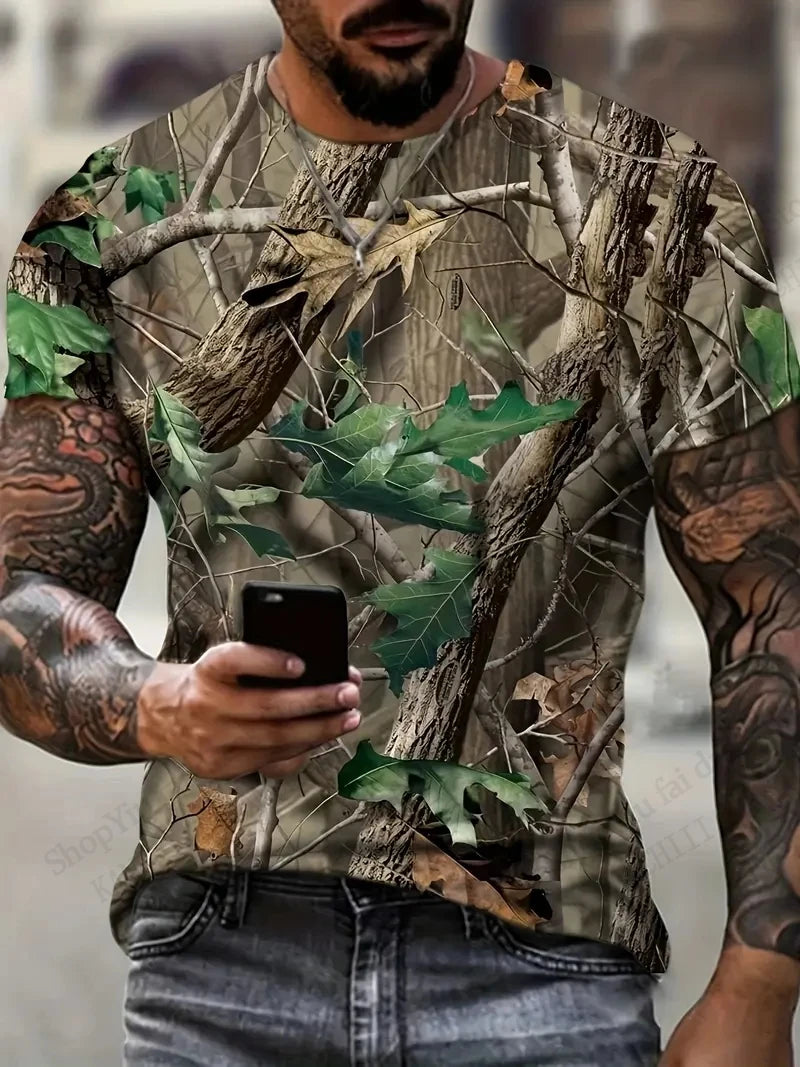 Mens Camouflage Camo 3d Print T-shirt Men Women Fashion Casual Short Sleeve Tshirt Kids Tops Tees Outdoor Sports Clothing Breath T Styles Online