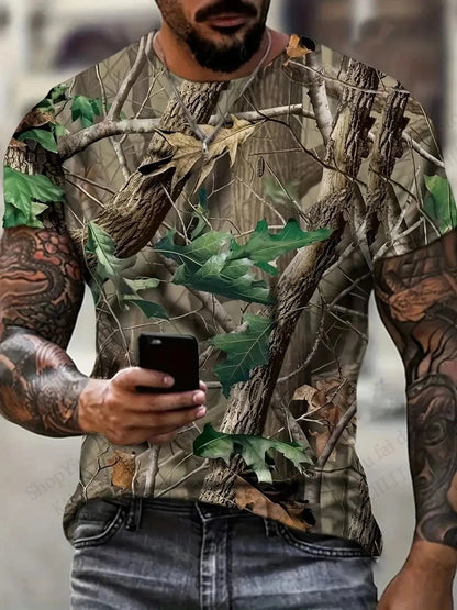 Mens Camouflage Camo 3d Print T-shirt Men Women Fashion Casual Short Sleeve Tshirt Kids Tops Tees Outdoor Sports Clothing Breath T Styles Online