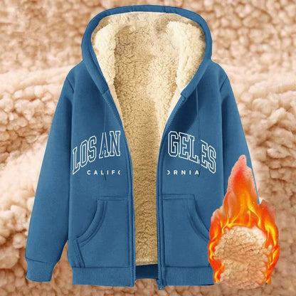 Women’s Thick Fleece Zip-Up Hoodie T Styles Online