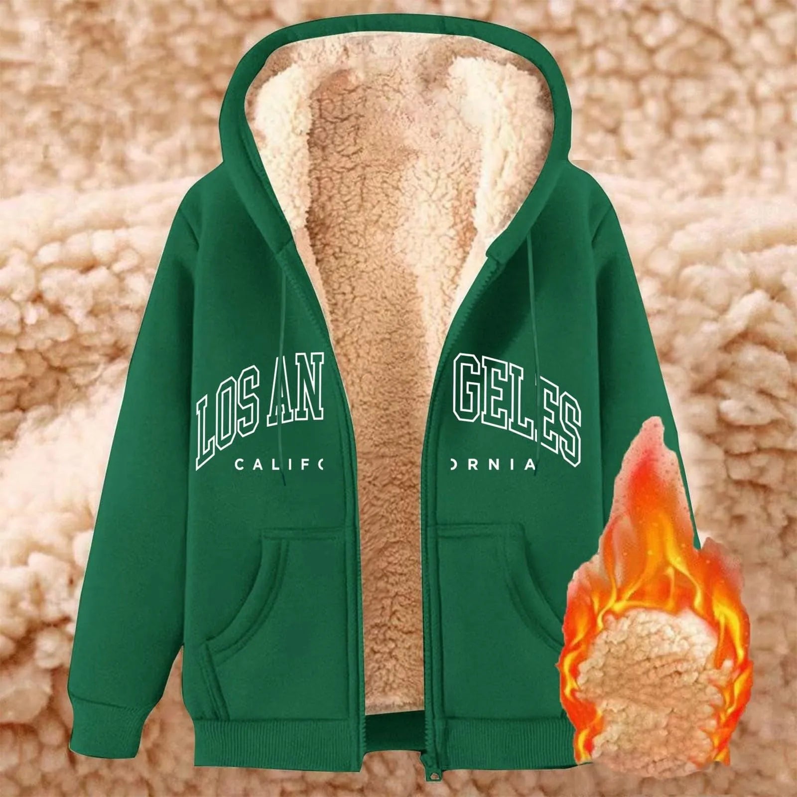 Women’s Thick Fleece Zip-Up Hoodie T Styles Online