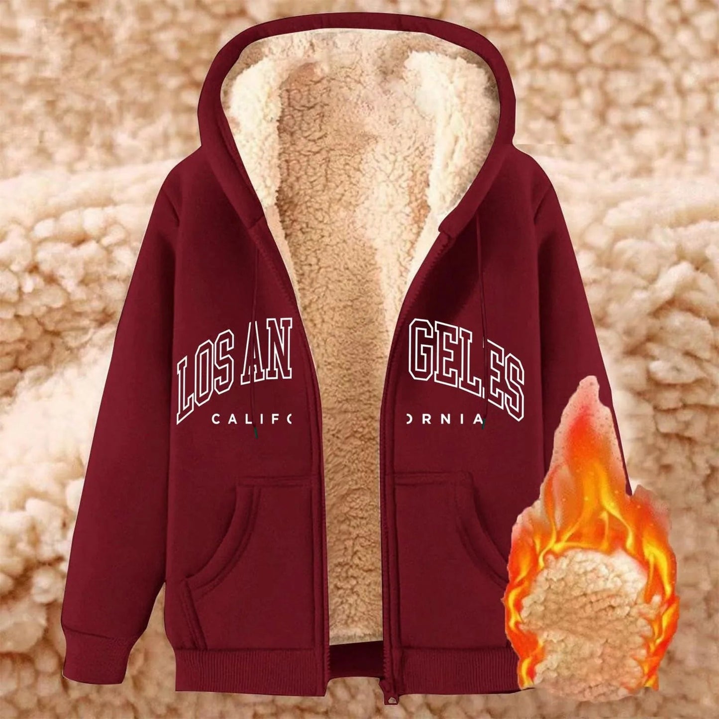 Women’s Thick Fleece Zip-Up Hoodie T Styles Online