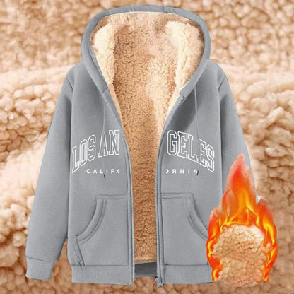 Women’s Thick Fleece Zip-Up Hoodie T Styles Online