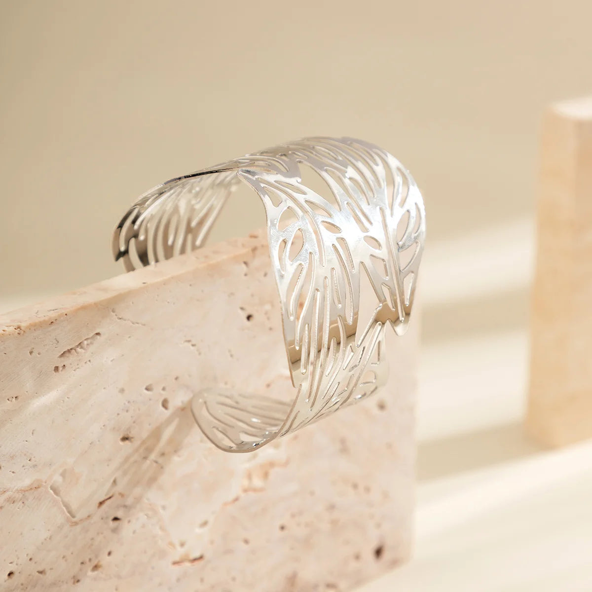 Gold Leaf Cuff Bracelet T Styles Online