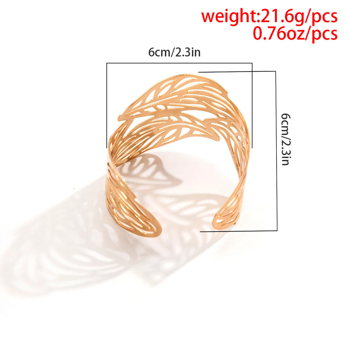 Lacteo Trendy Hollow Wide Cuff Bracelet Leaf Flower Shape Opening Gold Color Big Bangle for Women Jewelry Fashion Punk Ladies T Styles Online