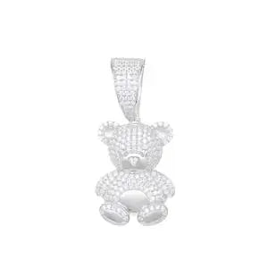 Exquisite Moissanite Bear Pendant Necklace T Styles Online