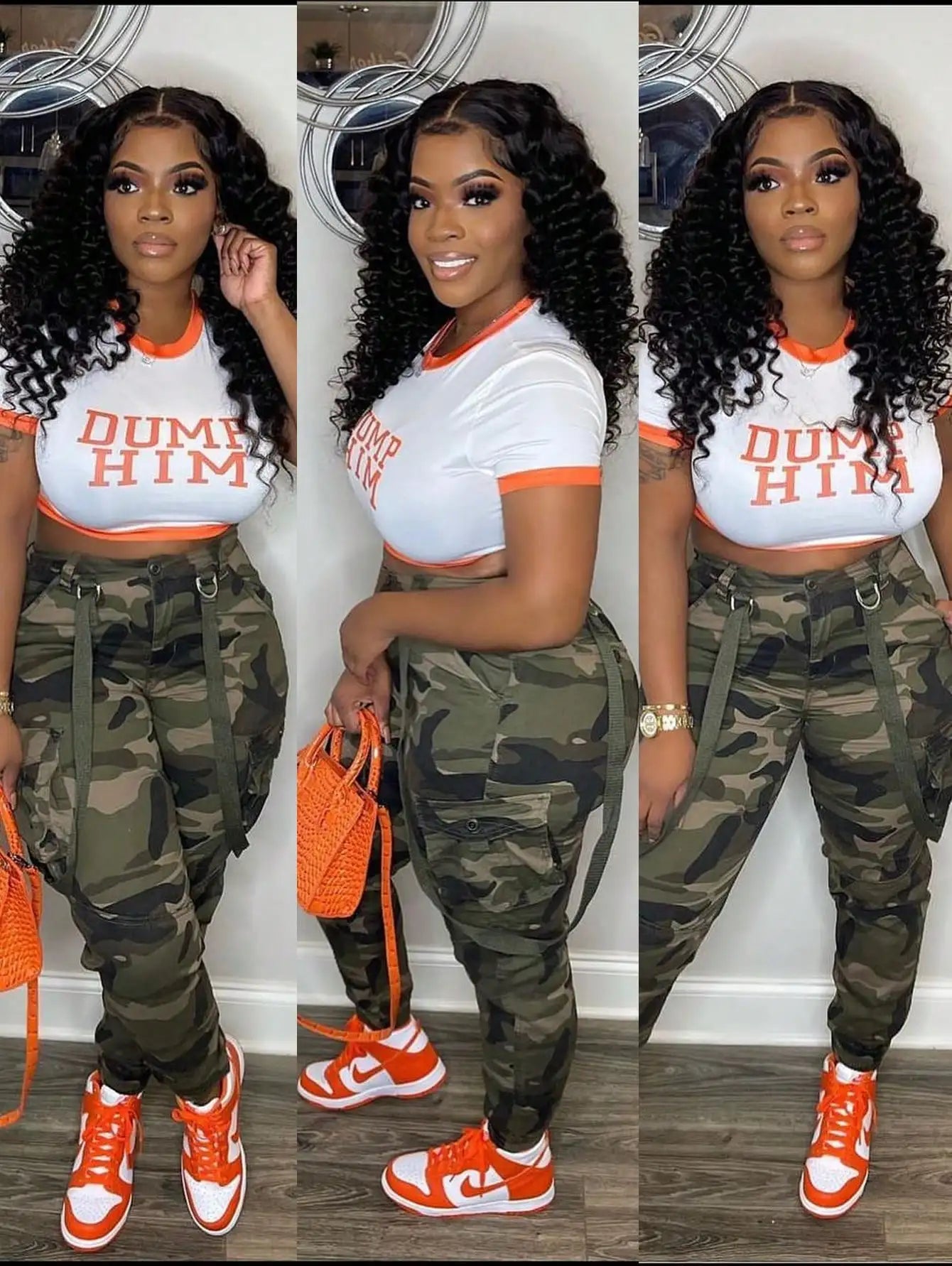 Women's Y2K Camo Cargo Pants - High-Waisted Slim Fit Army Fatigue with Suspenders, Casual Jogger Sweatpants T Styles Online