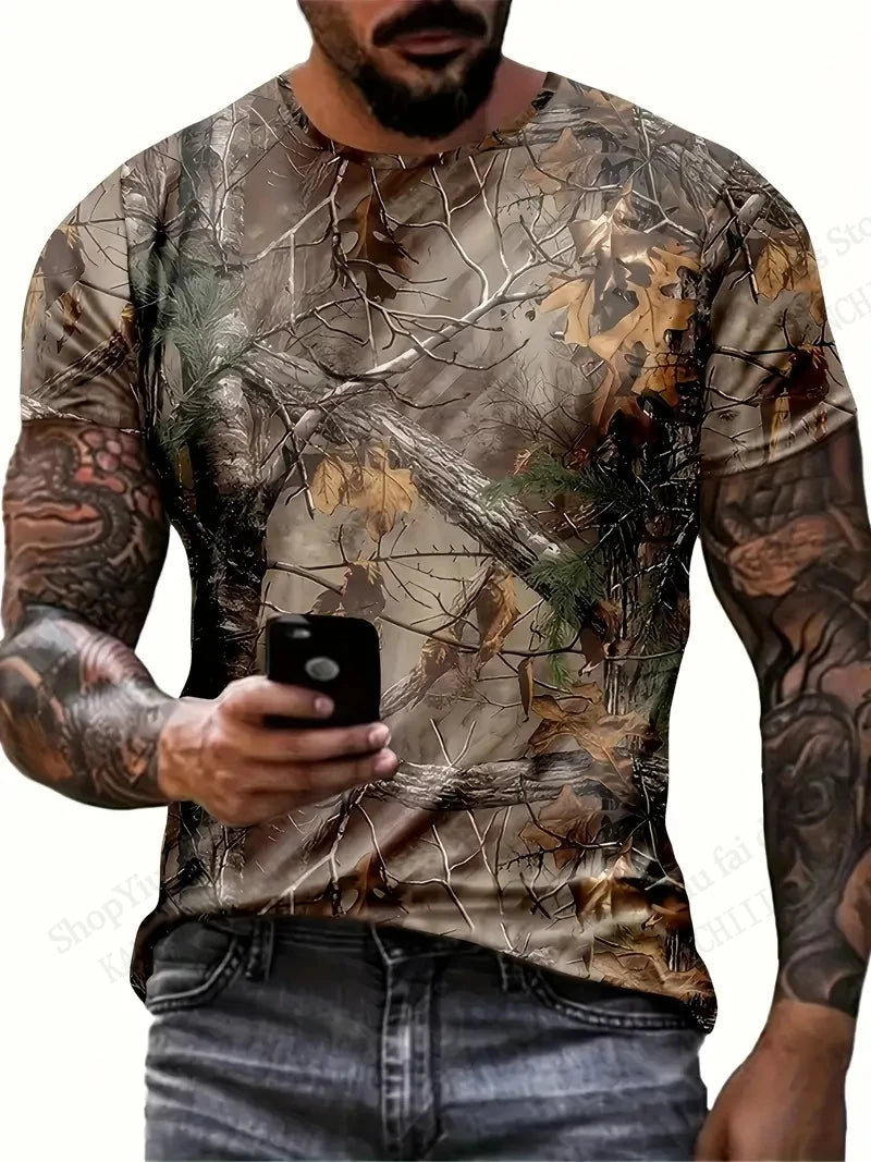 Mens Camouflage Camo 3d Print T-shirt Men Women Fashion Casual Short Sleeve Tshirt Kids Tops Tees Outdoor Sports Clothing Breath T Styles Online