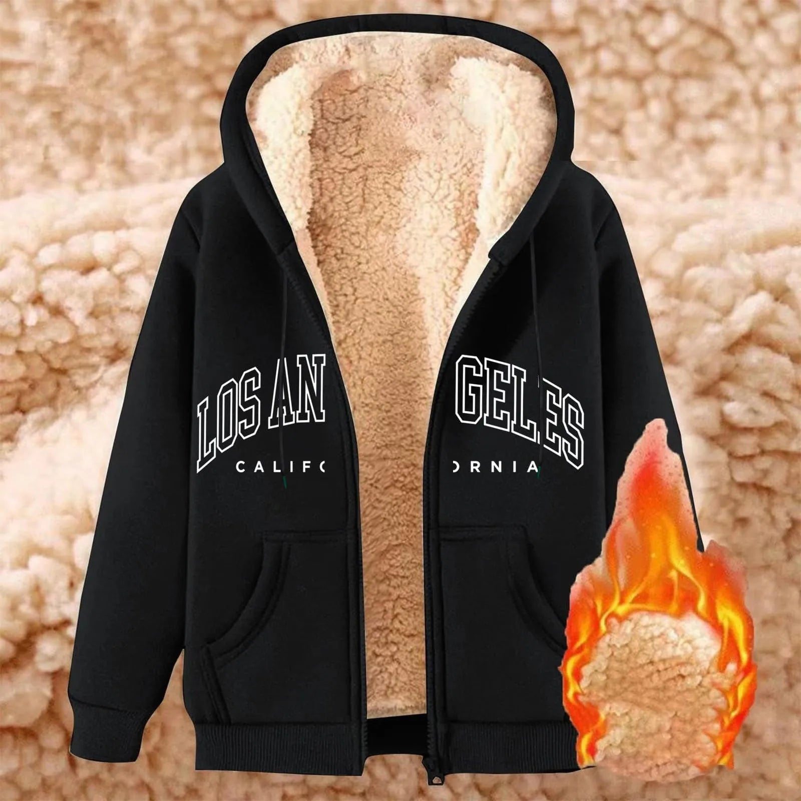 Women’s Thick Fleece Zip-Up Hoodie T Styles Online
