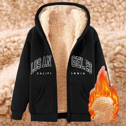 Women’s Thick Fleece Zip-Up Hoodie T Styles Online