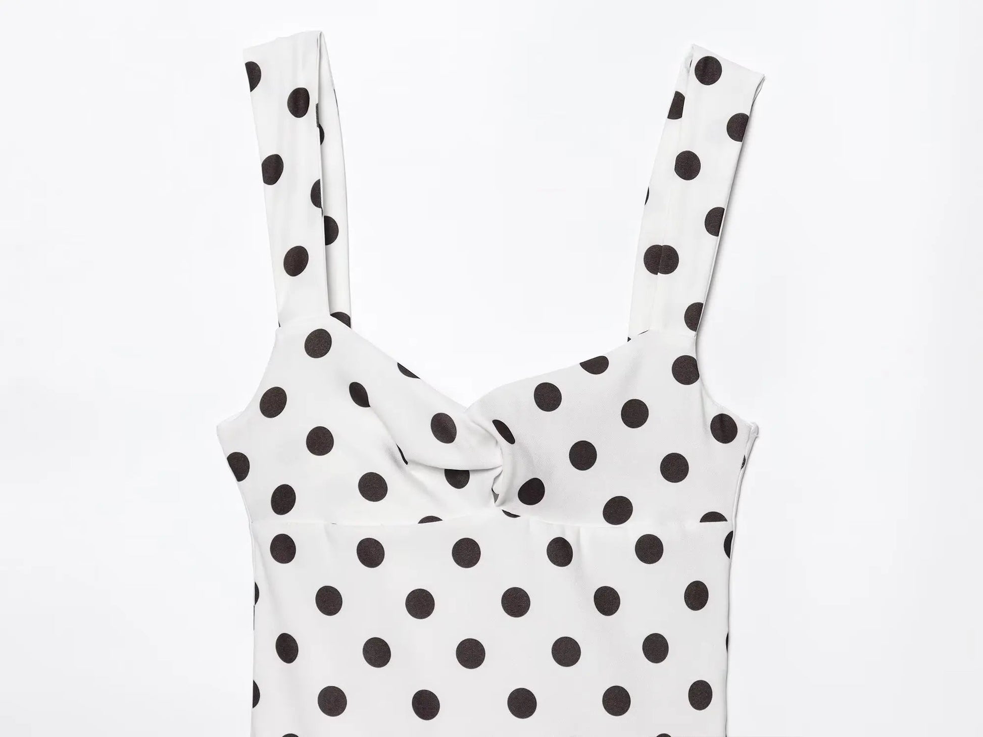 European and American style 2025 summer new sexy hot girl low-cut slim polka dot suspender dress T Styles Online