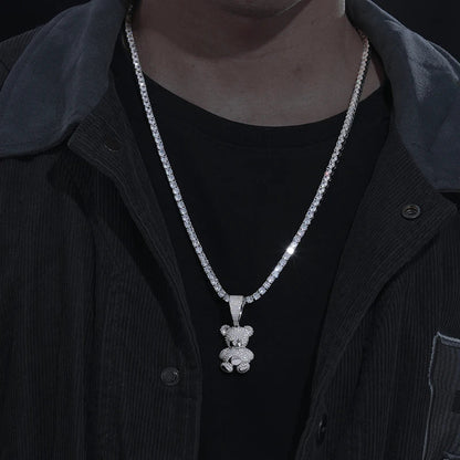 Exquisite Moissanite Bear Pendant Necklace T Styles Online