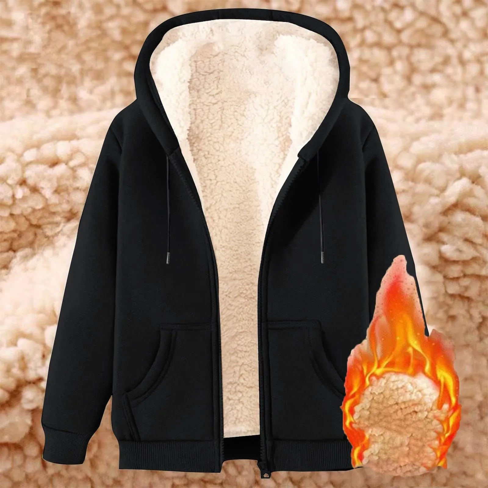 Women’s Thick Fleece Zip-Up Hoodie T Styles Online