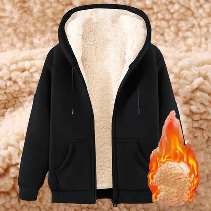 Women’s Thick Fleece Zip-Up Hoodie T Styles Online