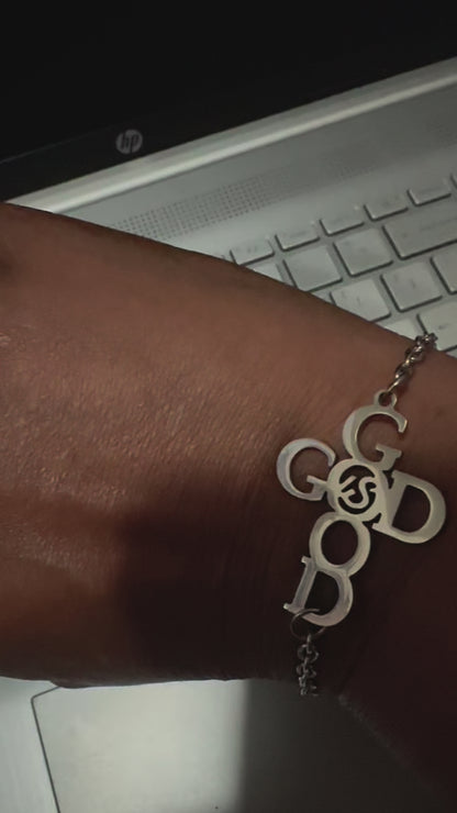 God Is Good Silver Bracelet