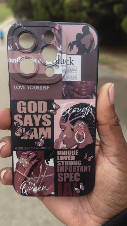 God Says I Am Enough Phone Case