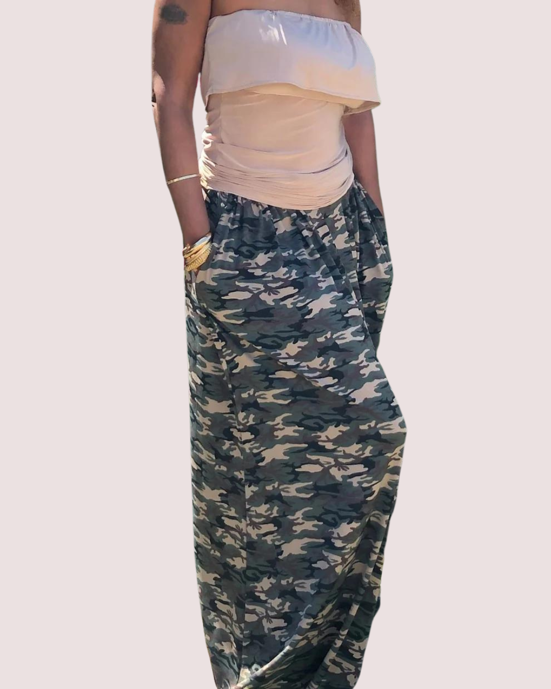 Oversized Camouflage Skirt T Styles Online