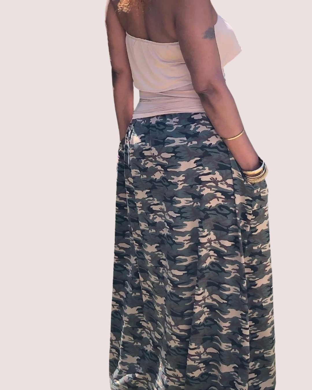 Oversized Camouflage Skirt T Styles Online