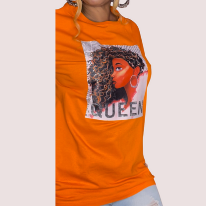 Glam Queen Tees - Light Blue T Styles Online