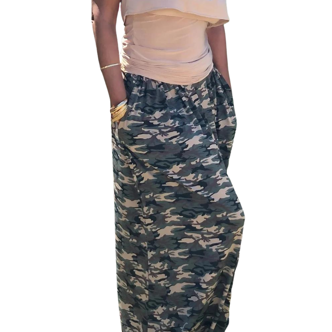 Oversized Camouflage Skirt T Styles Online
